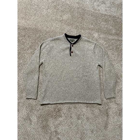 Orvis Other - Orvis Henley Sweater Mens XL Gray Blue Wool Pullover Outdoor Preppy